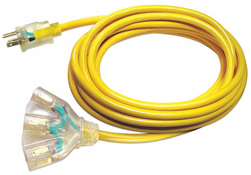 ExtensionCord 50ft Yellow 14AWG Round