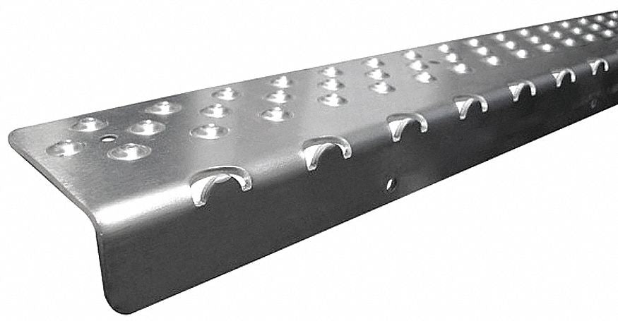 Stair Nosing Silver 48in W Aluminum