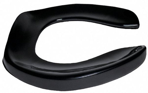 Toilet Seat Blk 14.375 in W 1 in H