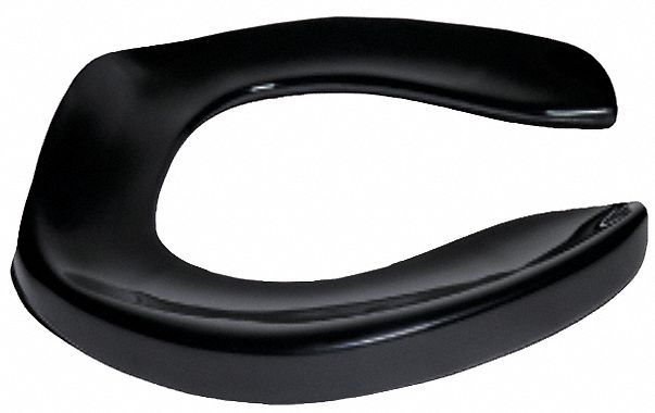 Toilet Seat Blk 14.375 in W 1 in H