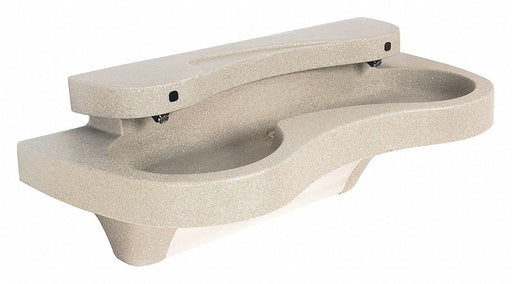 Brad Wash Sta SemiCirc 47inx12-3/8inx6in