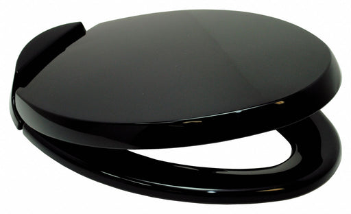 Toilet Seat Blk 14.5 in W 3 in H