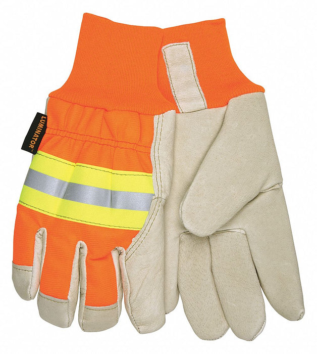 Leather Gloves Beige L PR
