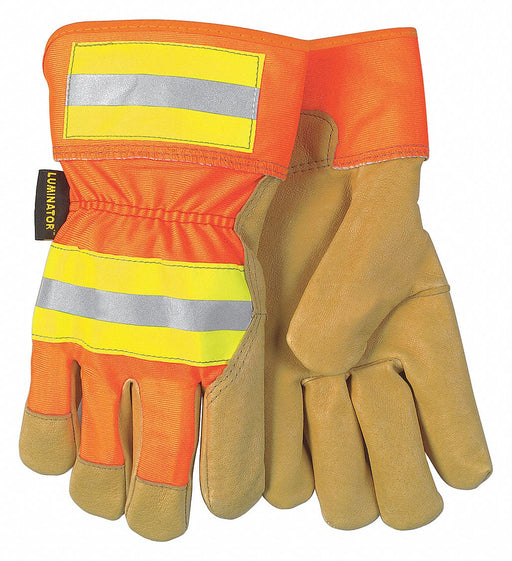 H7875 Leather Gloves Gold/Orange/Yellow S PR