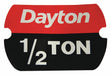 Label Rated Load 1/2 Ton