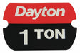 Label Rated Load 1 Ton