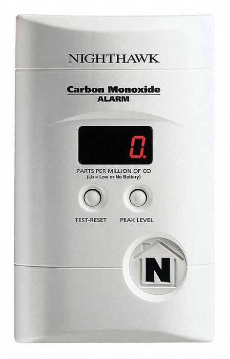 CO2 Alarm 9V Alkaline Electrochemical