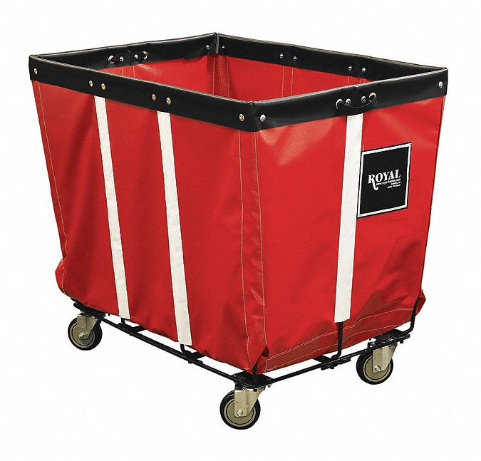Bskt Truck 600lb Red Vinyl Steel Rubber