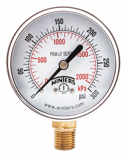 J1380 Gauge Pressure 0 to 300 psi 2-1/2 in.