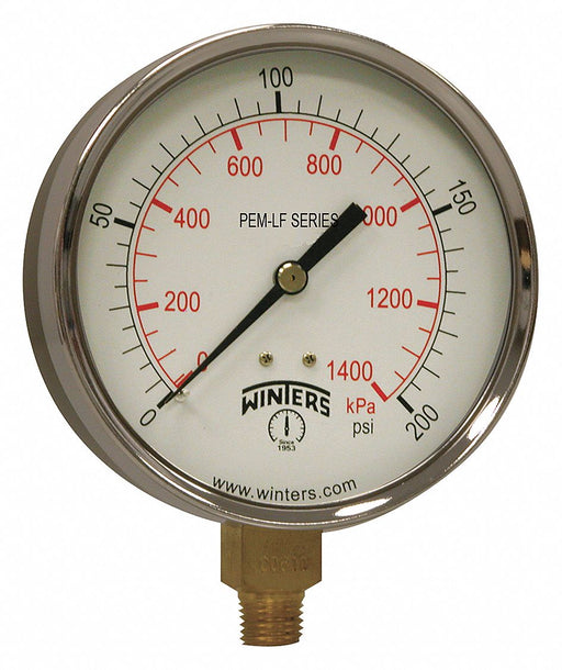 K4524 Gauge Pressure 0 to 200 psi 4 in.