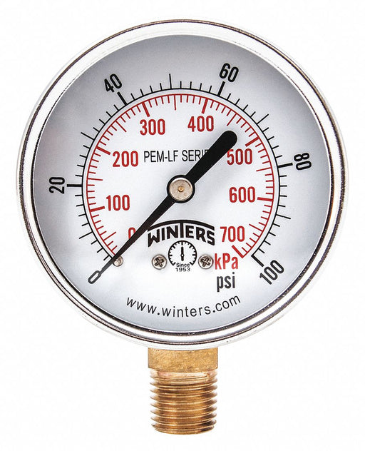 J1380 Gauge Pressure 2-1/2in. 0 to 1000 psi