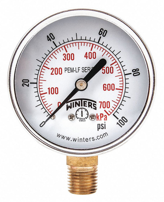 J1380 Gauge Pressure 2-1/2in. 0 to 600 psi
