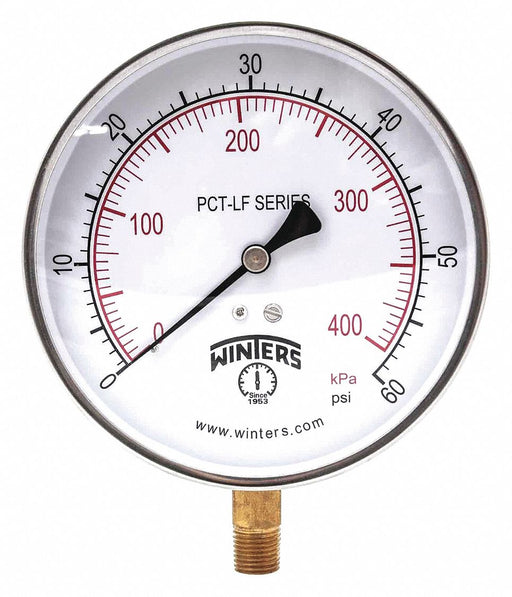 Gauge Pressure 0 to 60 psi 4-1/2 in.