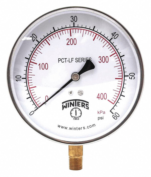 Gauge Pressure 0 to 60 psi 4-1/2 in.