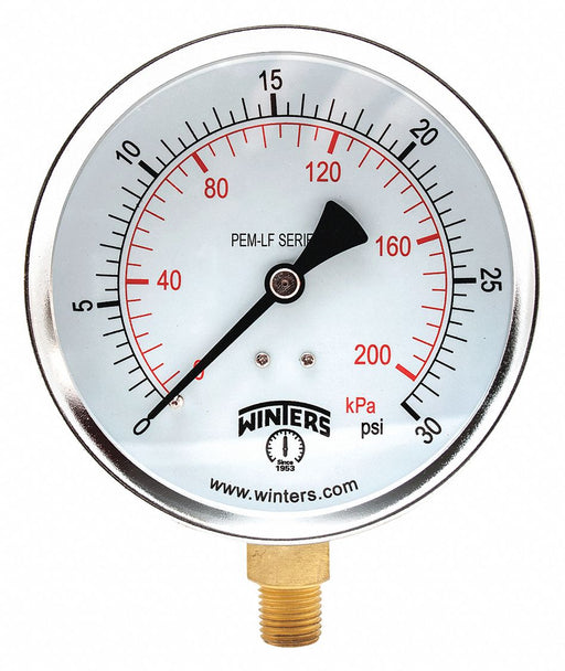 K4524 Gauge Pressure 0 to 30 psi 4 in.