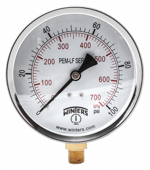 K4524 Gauge Pressure 0 to 100 psi 4 in.