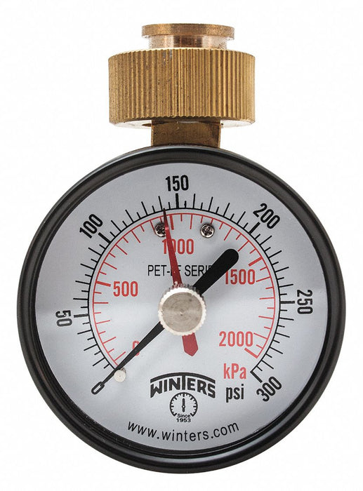 Max Pointer Test Gauge 2.5 in 0-300psi