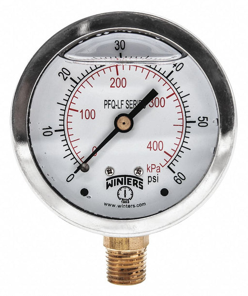 Gauge Pressure 0 to 160 psi 4-1/2 in.