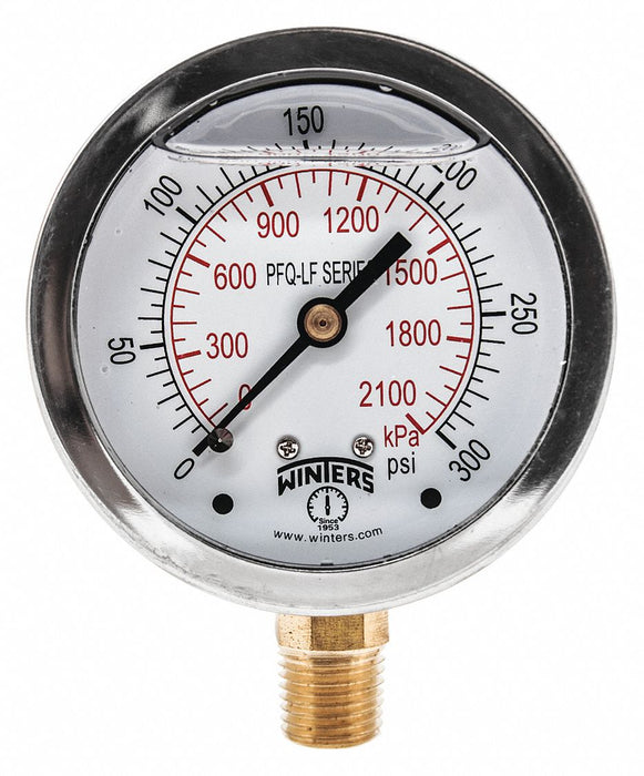 J1382 Gauge Pressure 0 to 300 psi 2-1/2 in.