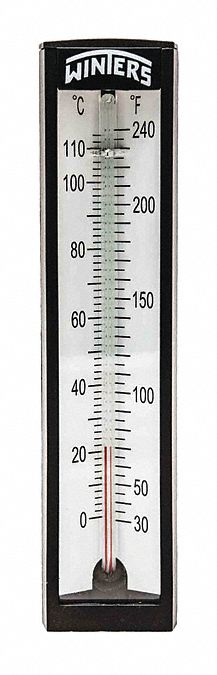 Thermometer Analog 30to240 F 1/2 NPT