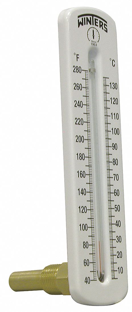 Thermometer Analog 40-280 degF 1/2in NPT