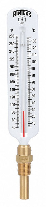 Thermometer Analog -40-280 deg 1/2in NPT