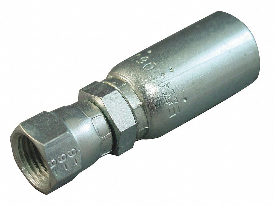 Crimp Fitting 3/8 I.D. 9/16 F JIC PK10