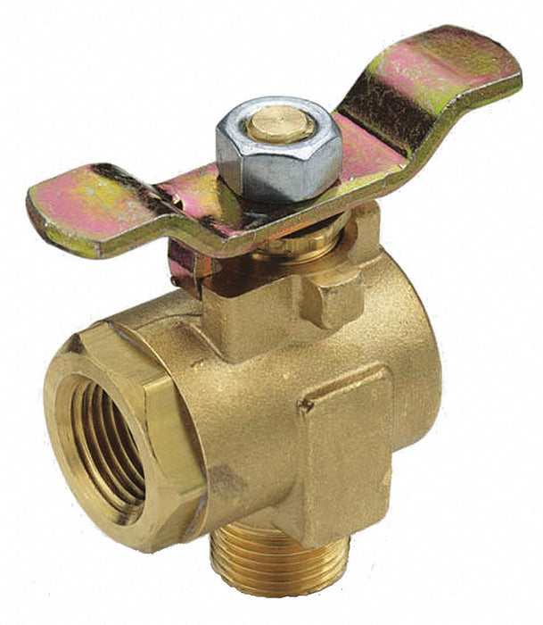 Manual 2-Way Ball Valve NPT Brass