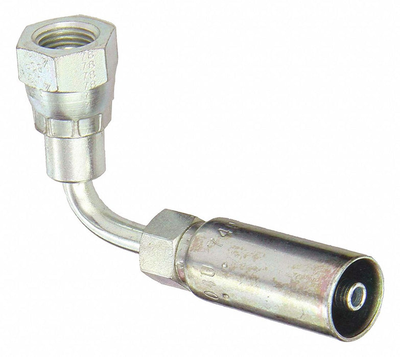 Crimp Fitting 90 Degrees Elbow 1/4 ID