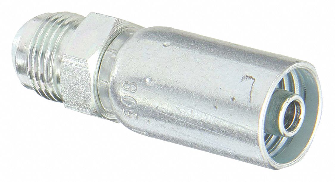 Crimp Fitting Straight 1/2 ID JIC