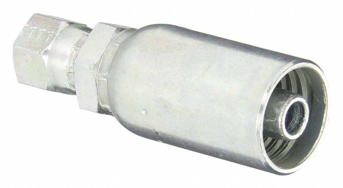 Crimp Fitting Straight 3/8 ID JIC