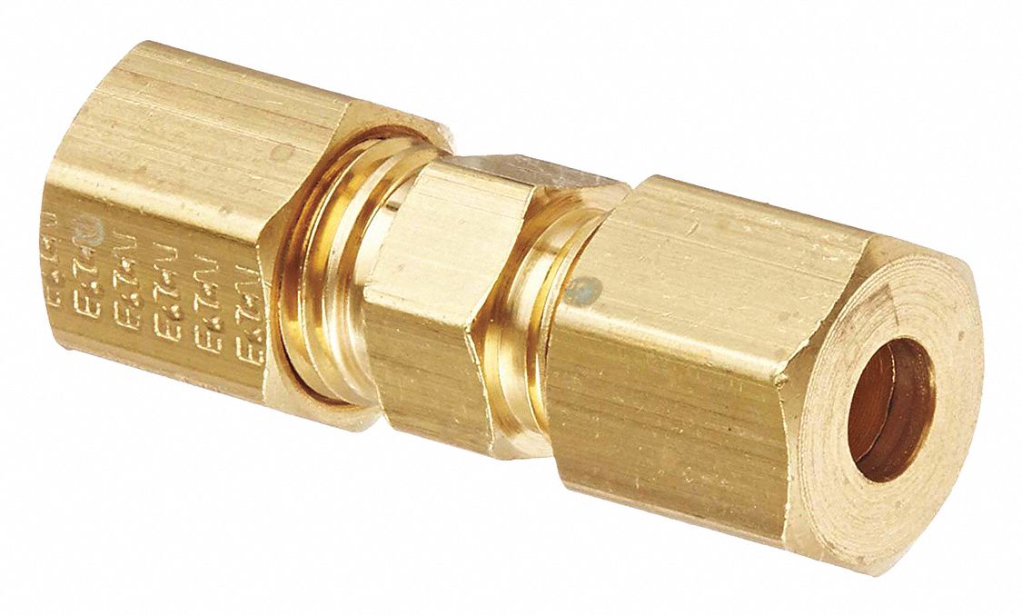 Strt Brass Comp. 1/8 in Comp. 1/4 in
