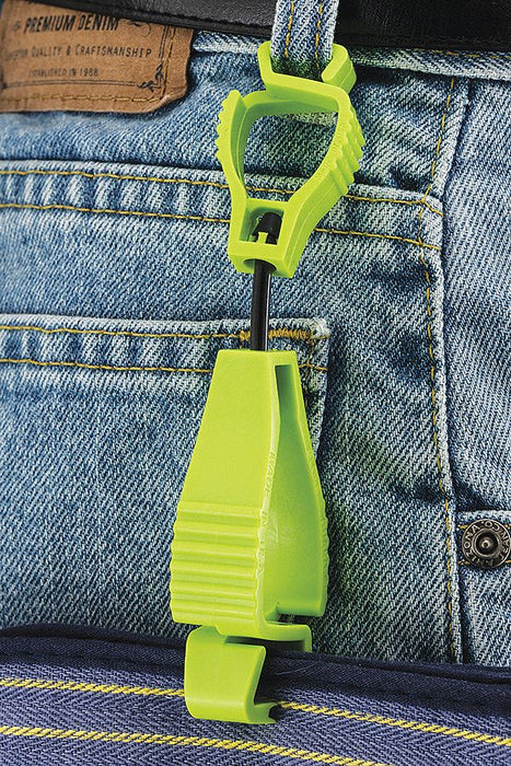 Glove Guard Clip Lime Green Blank