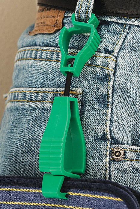 Glove Guard Clip Green Blank