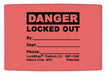 Padlock Label 1.625inx1.5in Olefin PK25