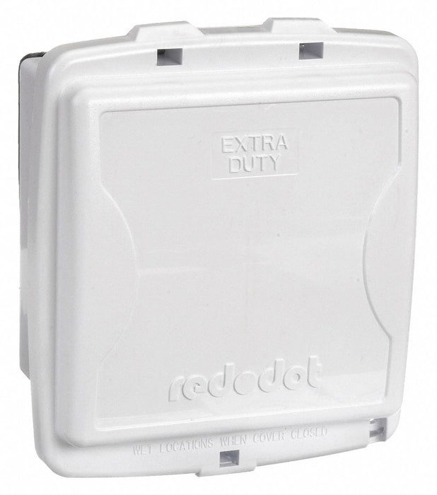 While In Use Weatherproof Cover White
