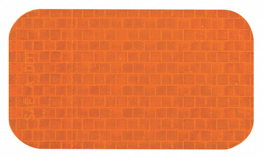Floor Tape Orange 2x3.5in Rectangle PK50