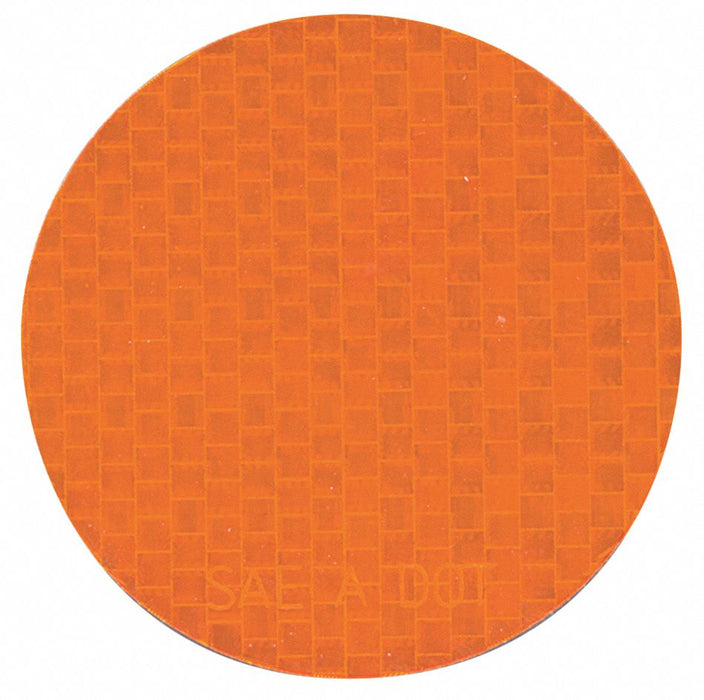 Floor Tape Orange 3 inx3 in Circle PK50