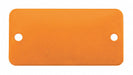 Blank Tag Alum 1 1/2in H 3in W Ornge PK5