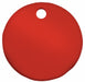 Blank Tag Aluminum 1in H 1in W Red PK5