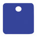 Blank Tag Aluminum 2in H 2in W Blue PK5