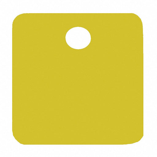 Blank Tag Aluminum 1in H 1in W Gold PK5