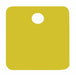 Blank Tag Aluminum 1in H 1in W Gold PK5