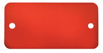 Blank Tag Aluminum 1in H 2in W Red PK5