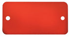Blank Tag Aluminum 2in H 4in W Red PK5