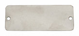 Blank Tag SS 1in H 2 1/2in W Silver PK10