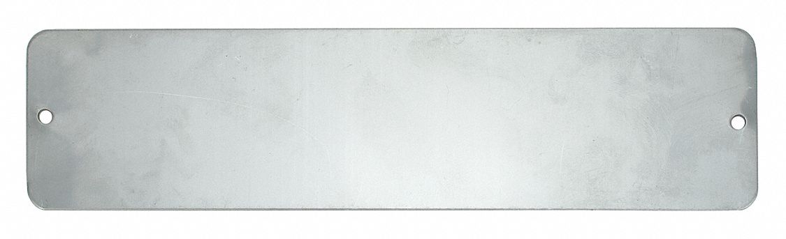 Blank Tag SS 2in H 8in W Silver PK5
