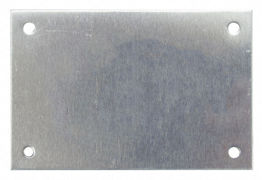 Blank Tag Alum 2in H 3in W Silver PK10