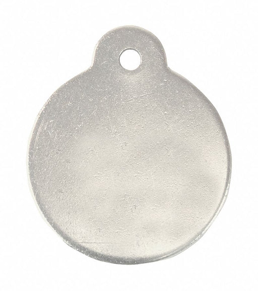 Blank Tag SS 1in H 1in W Silver PK10