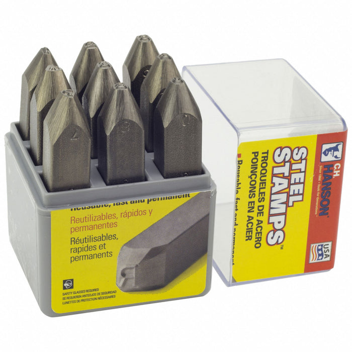 Hand Stamp Kit Number Set